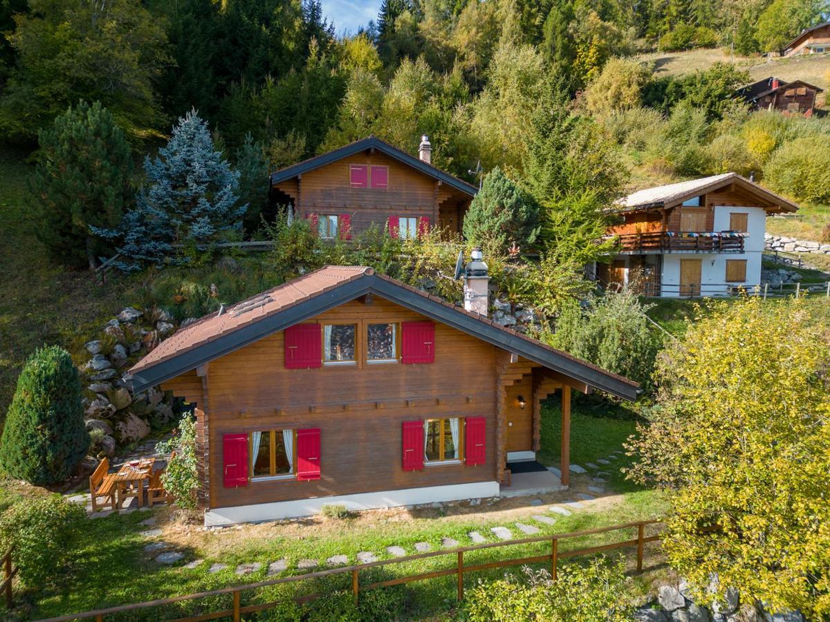 Chalet Mar'Mot Villa La Tzoumaz Exteriör bild